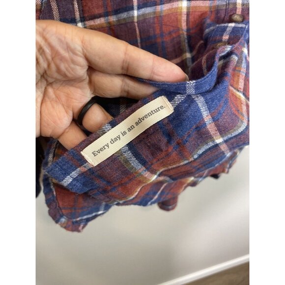 Toad & CO Cairn LS Shirt Size S Plaid Button Up Casual Fall Long Sleeve Collared - Picture 10 of 11